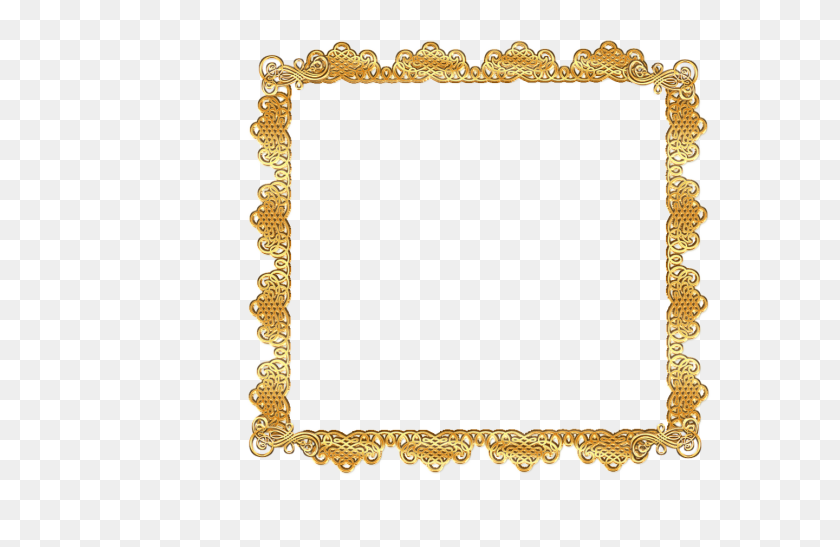 1440x900 Gold Frame Clip Art - Swirl Frame Clipart