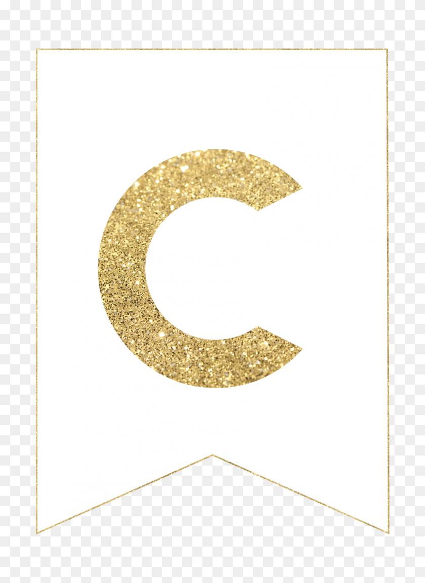 1736x2431 Gold Free Printable Banner Letters - Gold Banner PNG