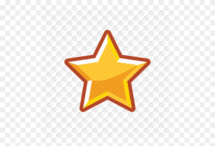 512x512 Oro, Dorado, Rango, Icono De Estrella - Estrella Dorada Png