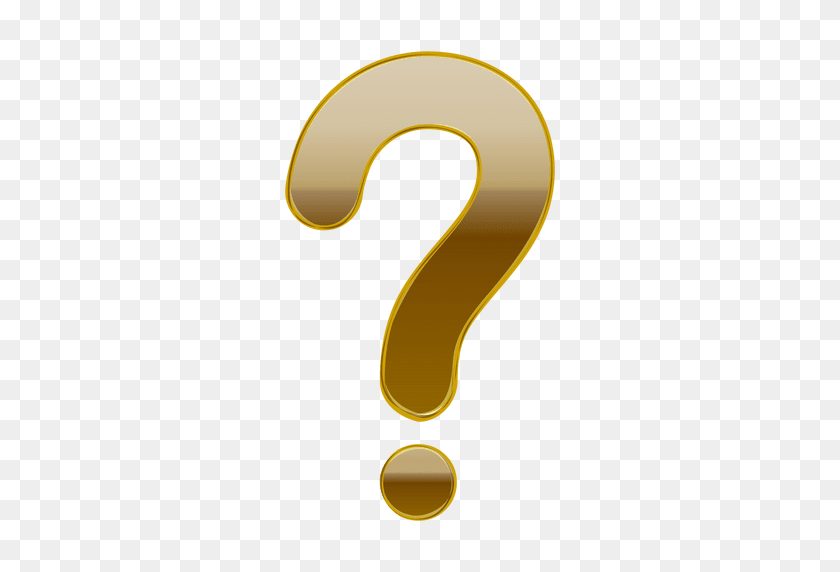 512x512 Gold Gradient Question Mark - Question Mark PNG