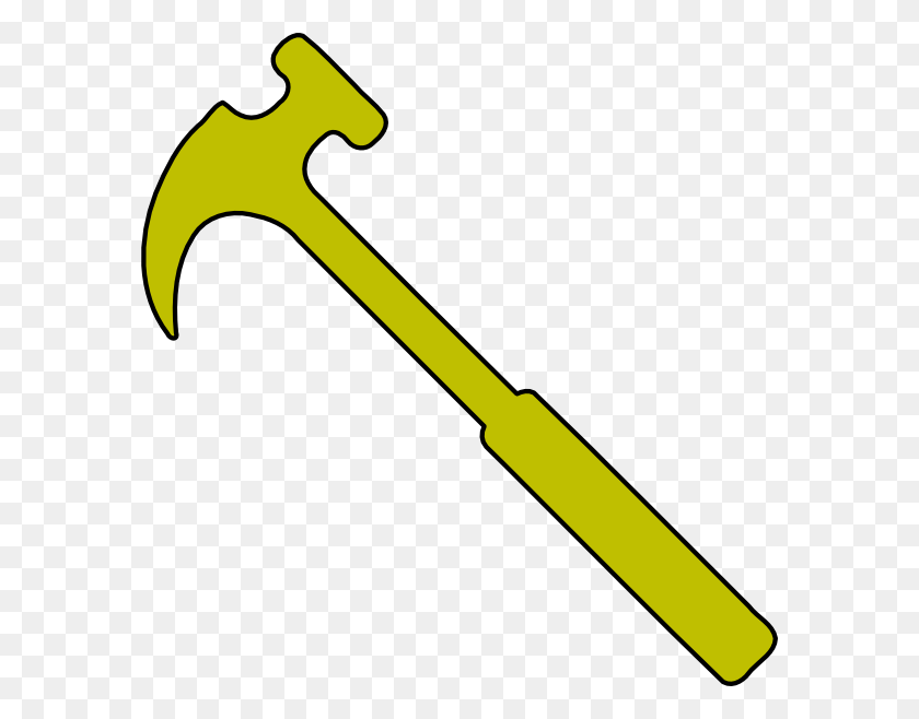 582x598 Gold Hammer Clip Art - Wrench Clipart PNG
