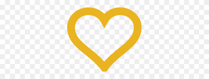 299x261 Gold Heart Clip Art - Gold Heart Clipart