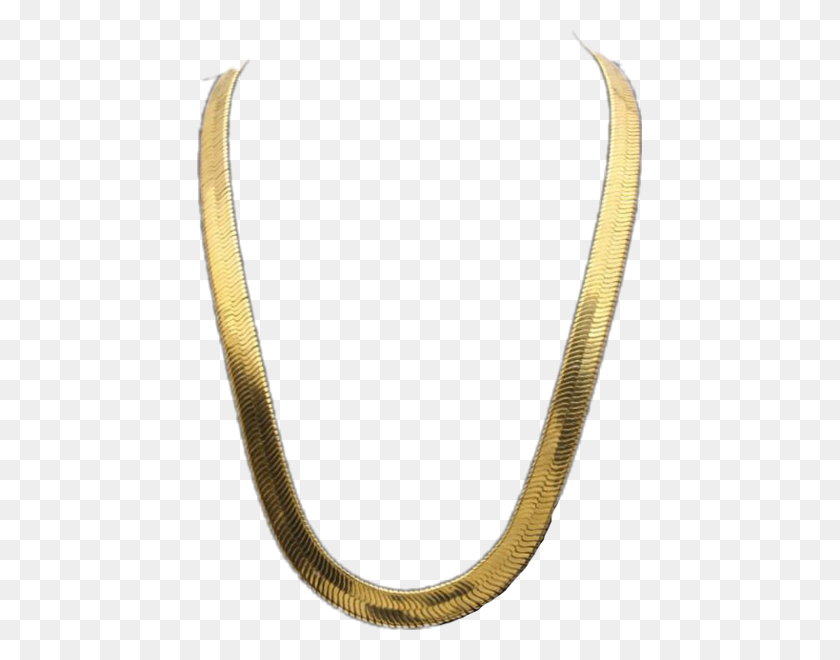 445x600 Gold Hiphop Chain - Gold Chain PNG