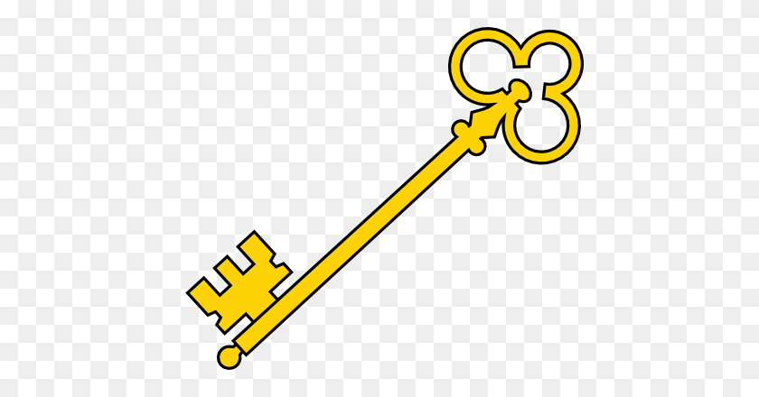 453x380 Золотой Ключ Клипарт - Золотой Ключ Клипарт