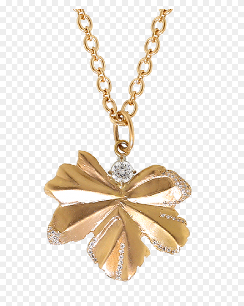 960x1223 Gold Leaf And Diamond Pendant Marissa Collections - Gold Leaf PNG