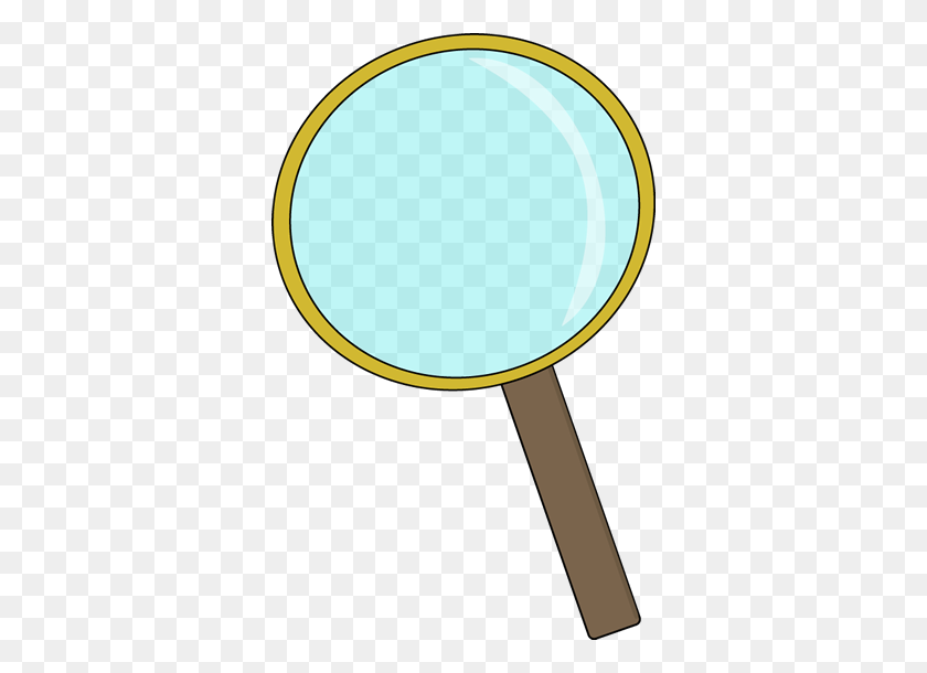 348x550 Gold Magnifying Glass Clip Art - Magnifying Glass Clipart