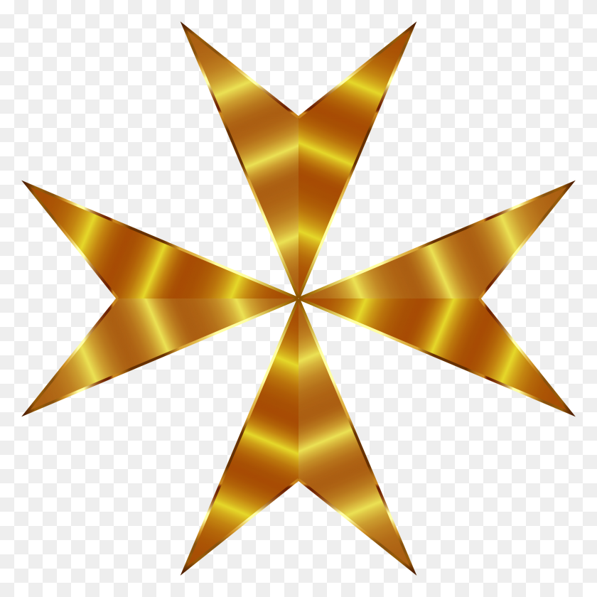 2342x2342 Золотой Мальтийский Крест Марк Ii Расширенные Иконки Png - Мальтийский Крест Png