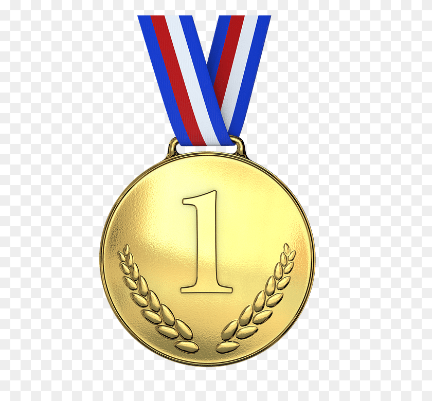 720x720 Gold Medal First One Transparent Png - Medal PNG