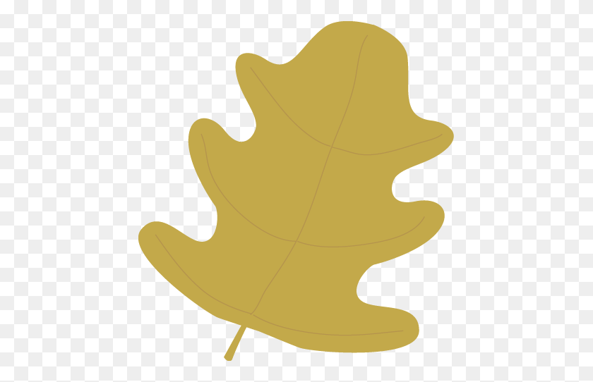 447x482 Gold Oak Autumn Leaf Clip Art - Oak Clipart