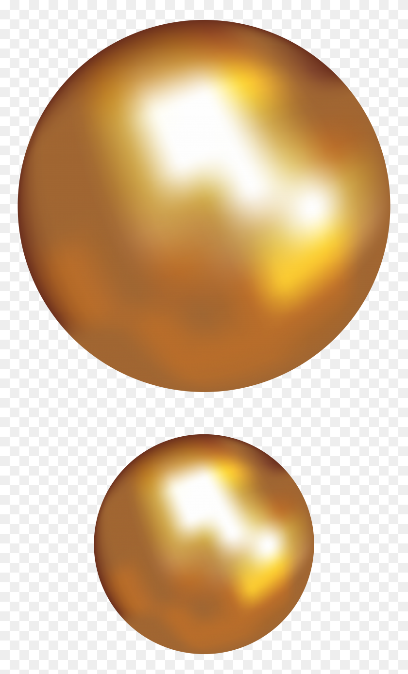 4695x8000 Gold Pearls Transparent Clip Art - Rugby Ball Clipart