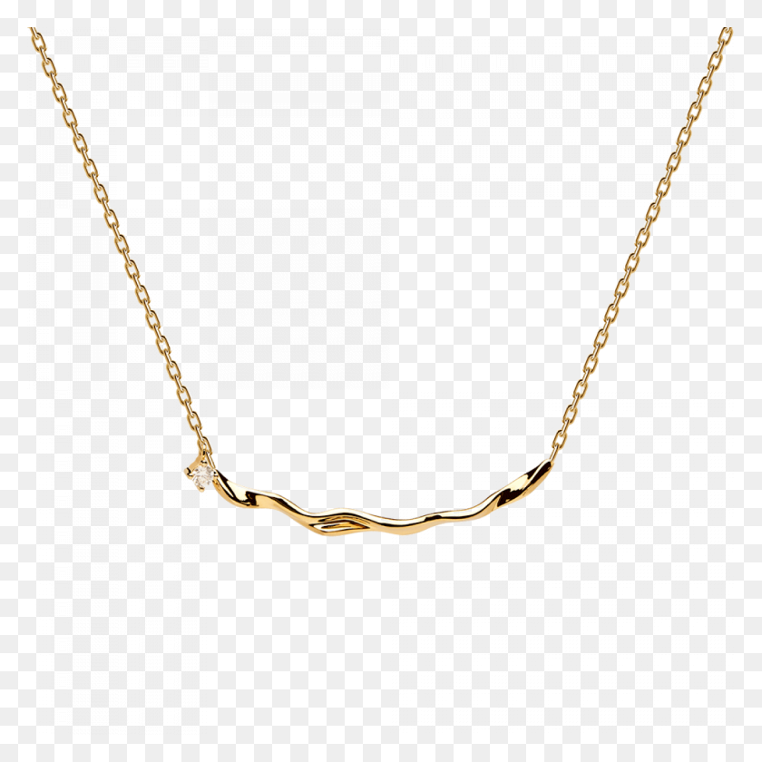 1200x1200 Gold Plated And Silver Necklace Hura - Gold Plate PNG