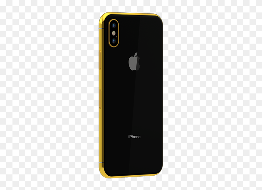 600x550 Gold Plated Apple Iphone X - Iphone X PNG