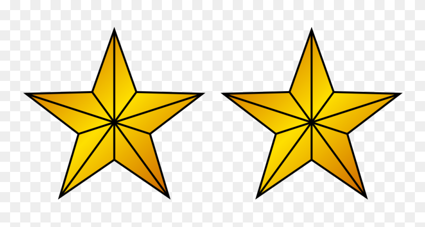 1000x500 Insignia De Policía De Oro - Clipart De 5 Estrellas