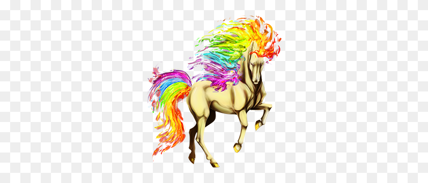 300x300 Gold Rainbow, Riding Horse Akhal Teke Palomino - Gold Unicorn PNG