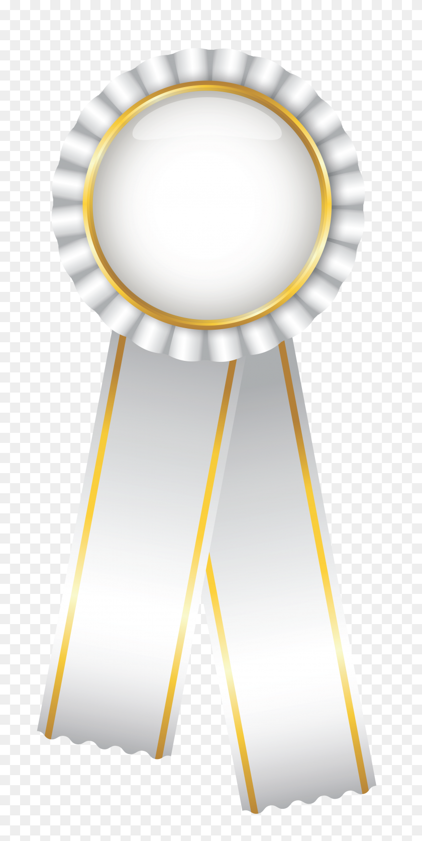 2855x5900 Gold Ribbon Award Png, Gold Medal Ribbon Clipart - Gold Ribbon PNG