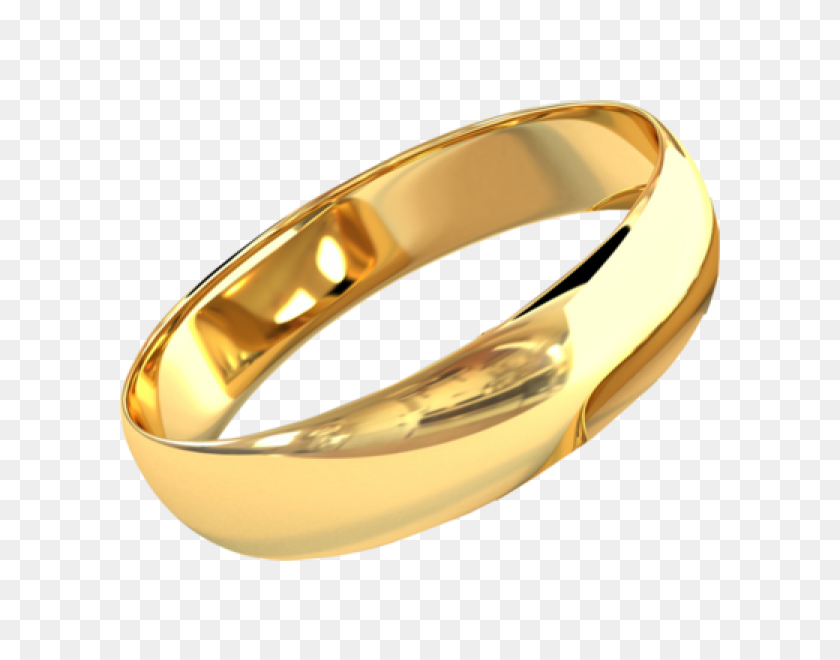 600x600 Gold Ring Wedding - Gold Ring PNG