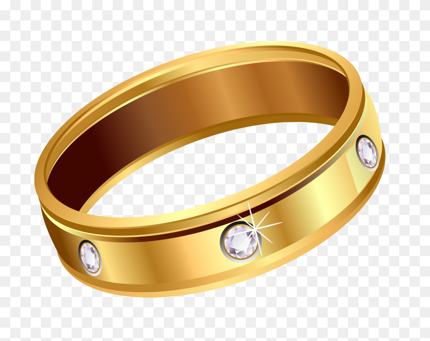 2352x1830 Gold Ring With Diamond Png Image - Diamond PNG