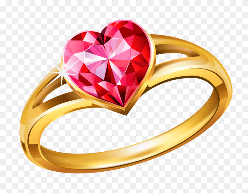 850x648 Gold Ring With Diamonds Png - Gold Ring PNG