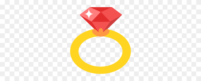 254x280 Gold Ring With Ruby Gem Free Png And Vector - Ring PNG