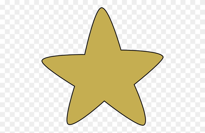 500x486 Gold Rounded Star Clip Art - All Star Clip Art