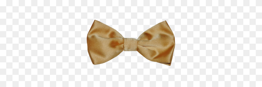 330x219 Gold Satin Bow Tie - Gold Bow PNG