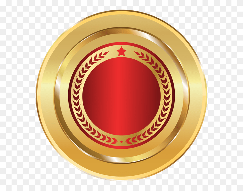 600x600 Gold Seal Badge Png Clipart Image - Gold Seal Clipart