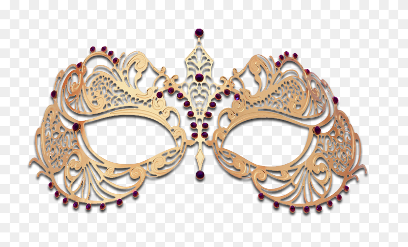 769x450 Gold Series Laser Cut Metal Venetian Pretty Masquerade Mask - Masquerade Mask PNG