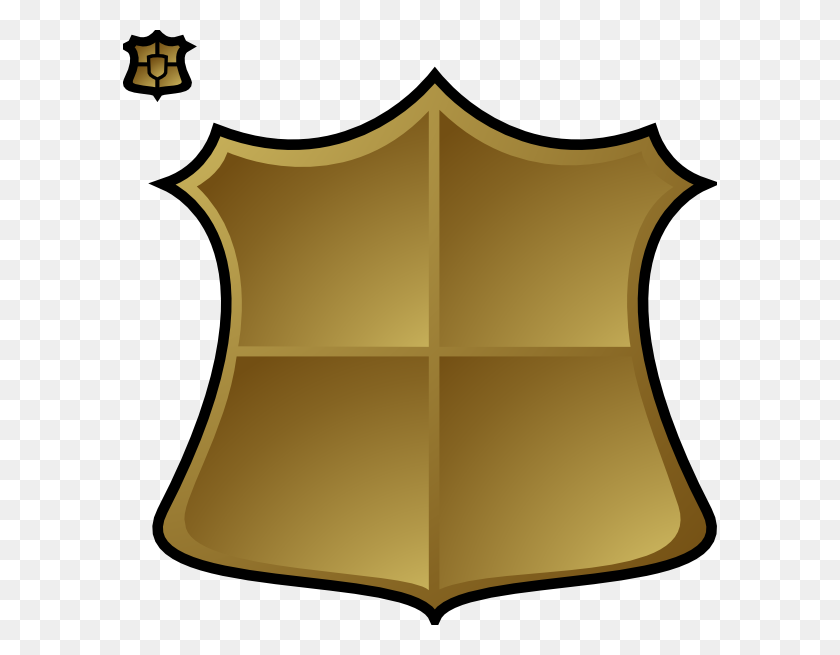 594x595 Gold Shield Png Clip Arts For Web - Gold Shield PNG