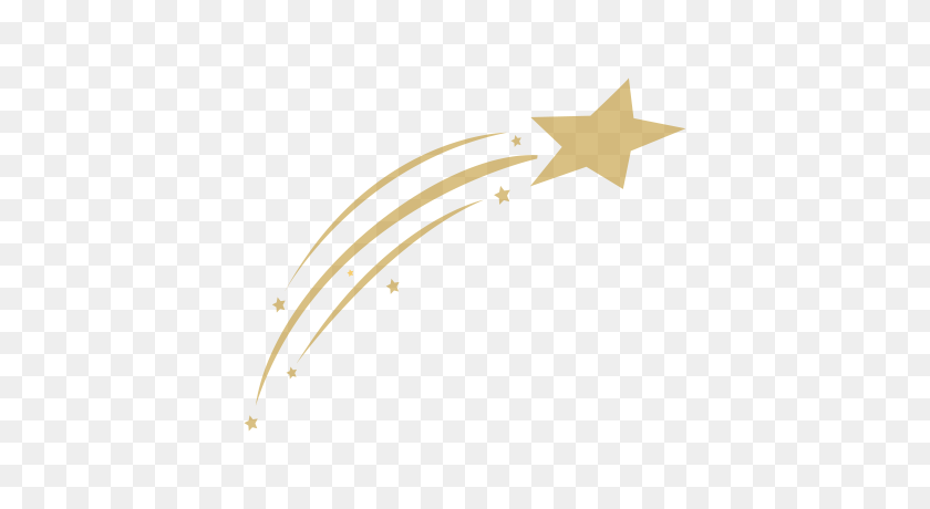 400x400 Gold Shooting Star Transparent Png - Star Background PNG