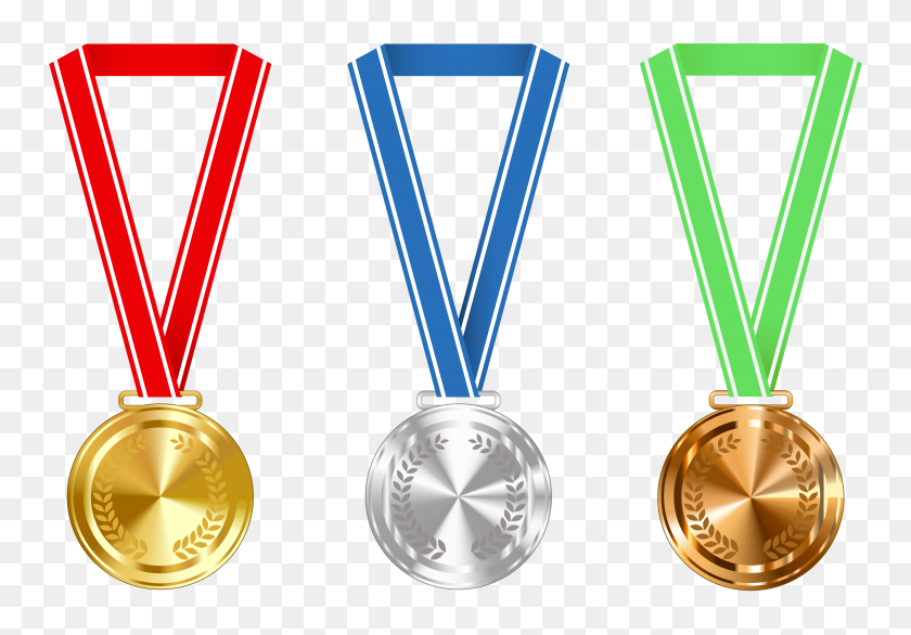 6166x4166 Png Золотые, Серебряные И Бронзовые Медали - Серебряная Медаль Клипарт