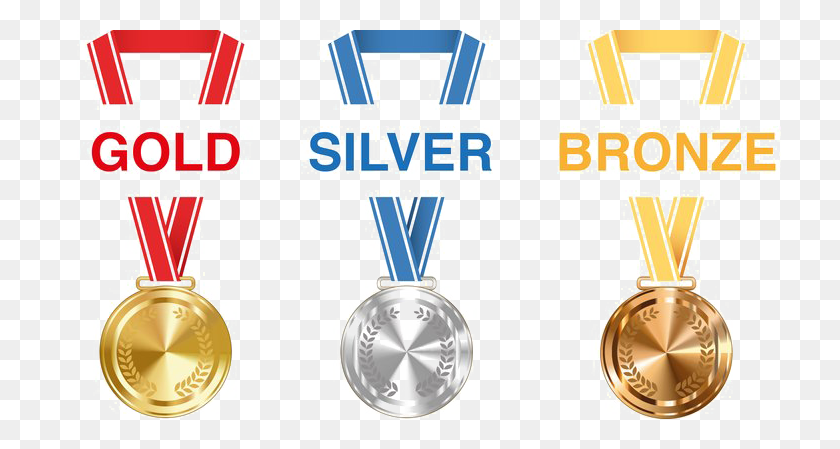 750x389 Золотые, Серебряные И Бронзовые Медали Png Изображение Png Искусства - Медаль Png