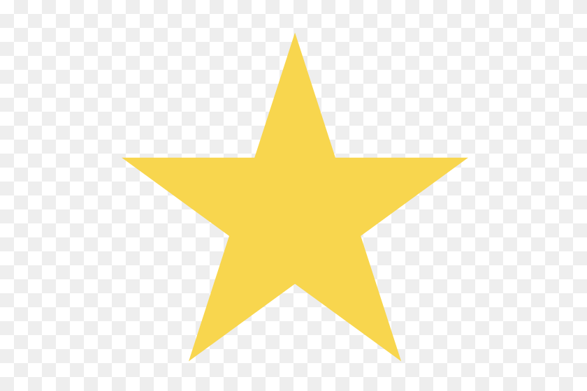 500x500 Gold Star - Gold Star PNG