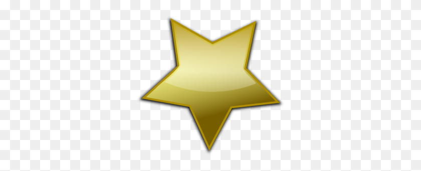 298x282 Gold Star Clip Art - Star Clipart Vector