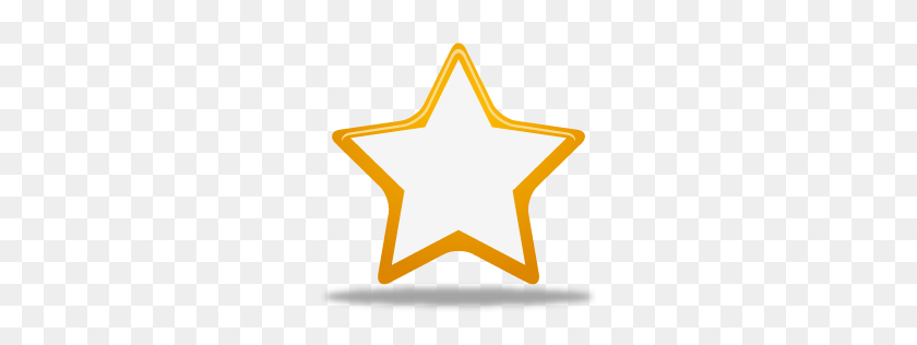 256x256 Gold Star Empty Image Icon - Gold Star PNG