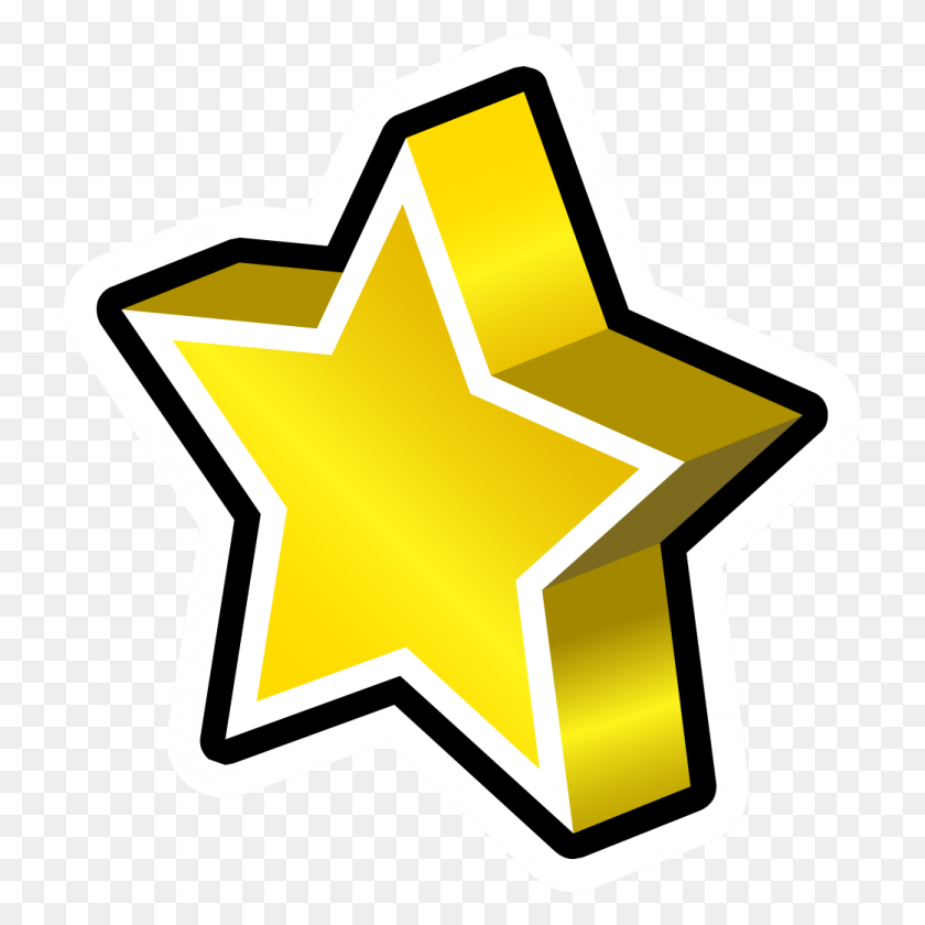 1041x1041 Gold Star Pin Club Penguin Wiki Fandom Powered - Gold Mine Clipart