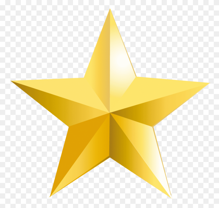 850x803 Gold Star Png - Gold Star PNG