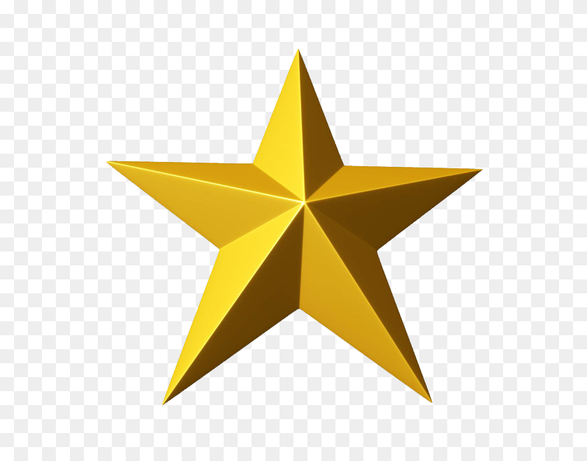 600x600 Gold Star Png Clipart - Gold Star PNG