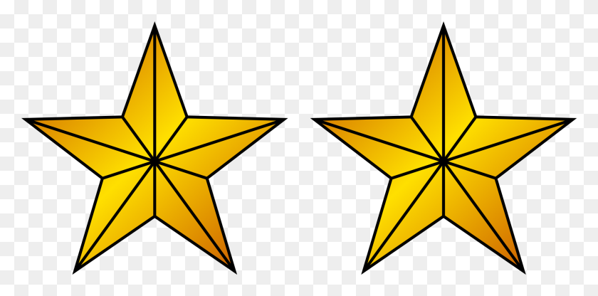 2000x913 Золотые Звезды - Желтые Звезды Png