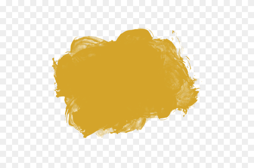 497x497 Gold Stroke - Gold Paint PNG