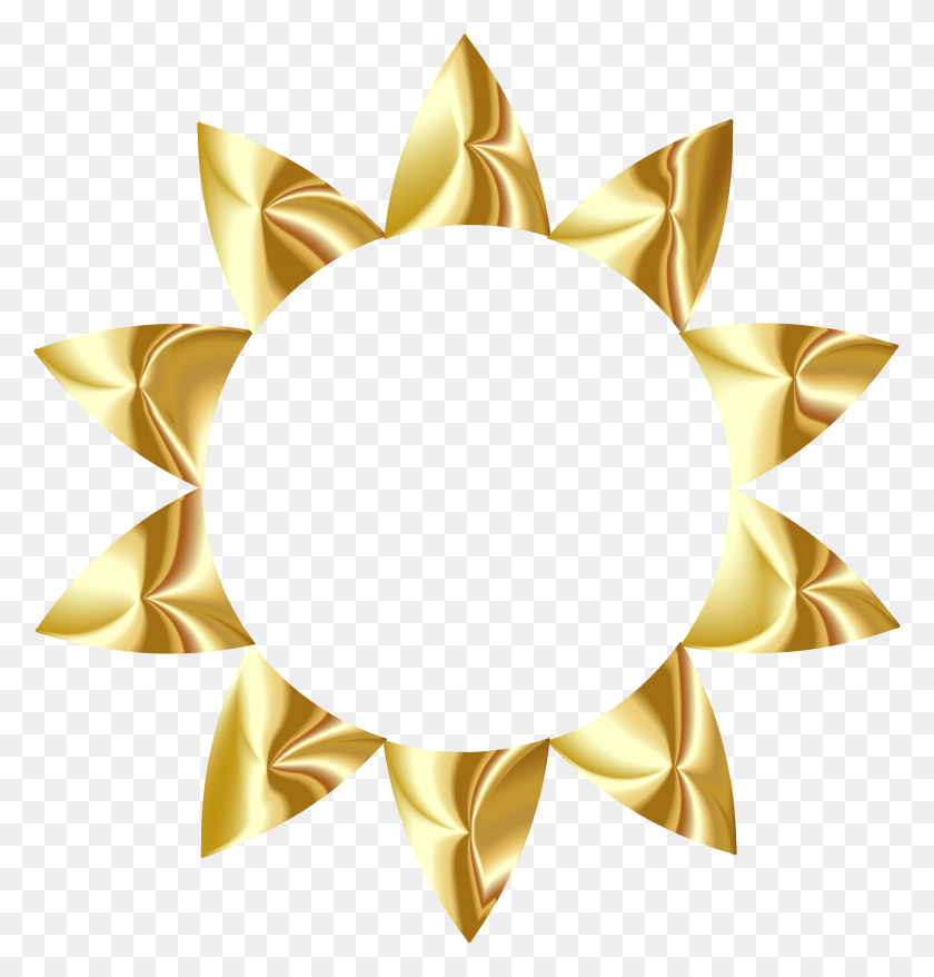 2178x2286 Золотое Солнце Клипарт Картинки - Прозрачное Солнце Клипарт