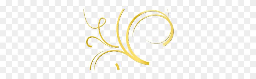 300x200 Gold Swirl Border Design Png Png Image - Gold Swirl PNG