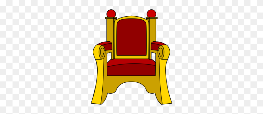 260x304 Gold Throne Clipart - Lounge Chair Clipart