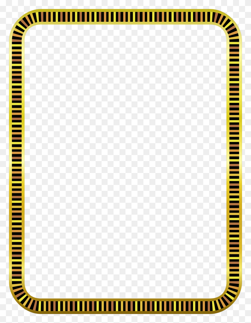 1746x2292 Gold Tracks Border Icons Png - Tire Tracks PNG