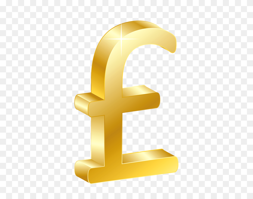 440x600 Gold Uk Pound Png - Money PNG Images
