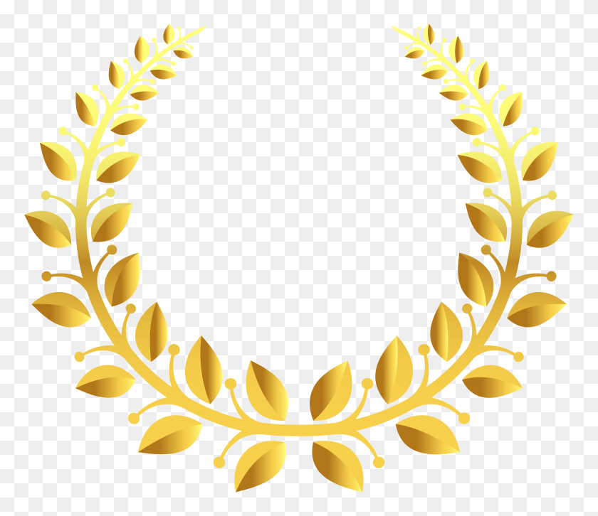8000x6839 Gold Wreath Transparent - Navy Seal Clipart