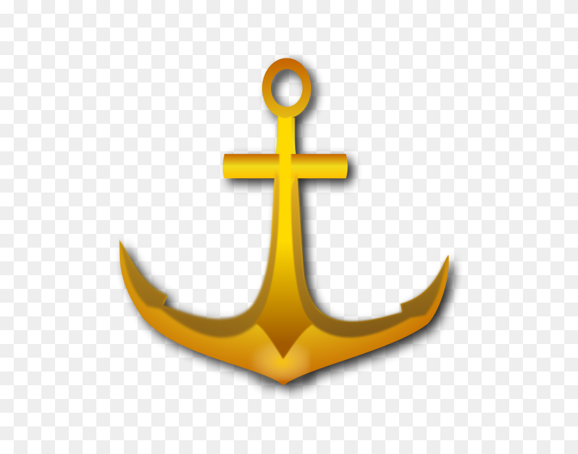 593x600 Golden Anchor Png Clip Arts For Web - Anchor PNG