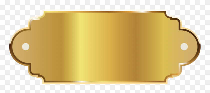 1024x412 Golden Banner Png Pic Vector, Clipart - Gold Banner PNG