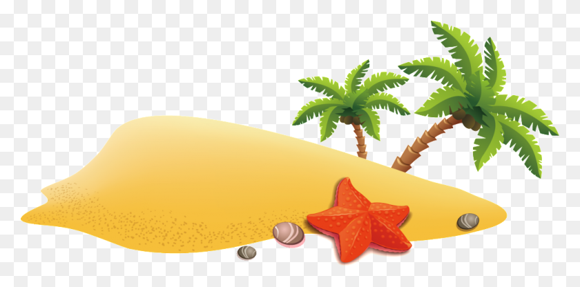 1024x468 Golden Beach Decoration Vector Free Png Download Png Vector - Gold Brush Stroke PNG