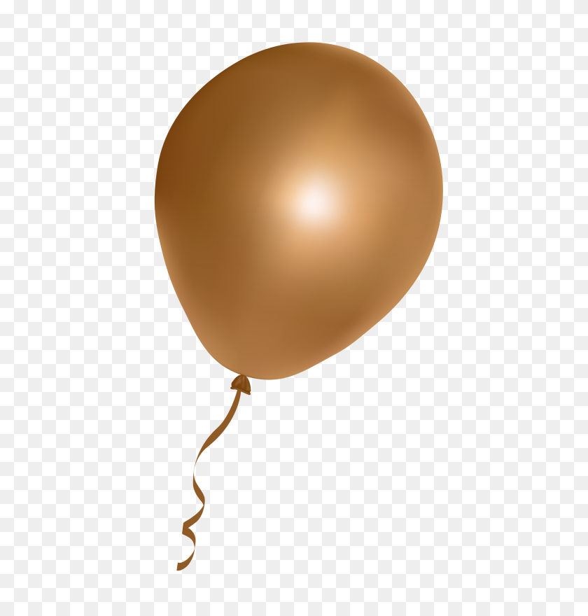 500x820 Golden Brown Balloon Png Image - Balloon PNG