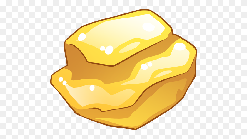 500x414 Golden Clipart Gold Nugget - Gold Nugget Clipart